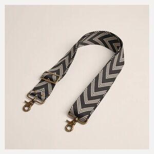 Parker Thatch “Chevron” Crossbody Black and White strap